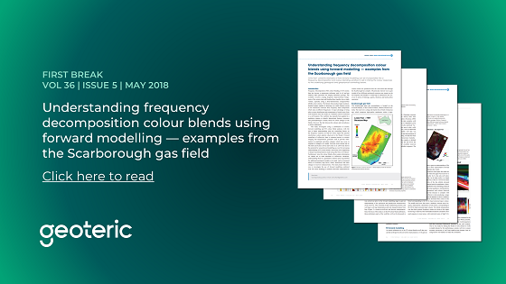 First Break VOL 36 ISSUE 5 May 2018 Understanding frequency decomposition colour blends using forward modelling — examples from the Scarborough gas field