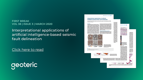 First Break VOL 38 ISSUE 3 March 2020 Interpretational applications of artificial intelligence based seismic fault delineation