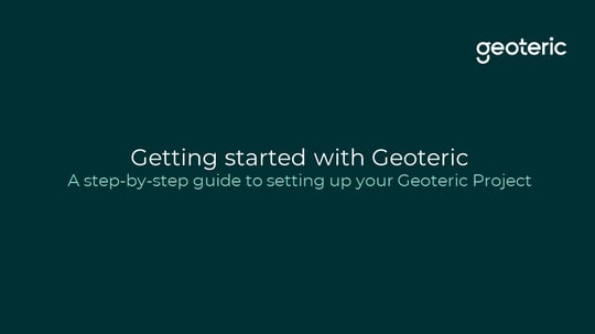 Getting started with Geoteric
