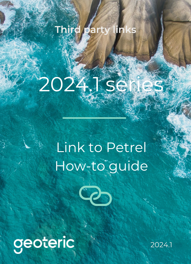 Geoteric 2024.1 Link to Petrel