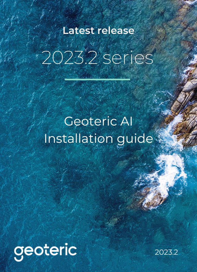 Geoteric 2023.2 AI Installation Guide