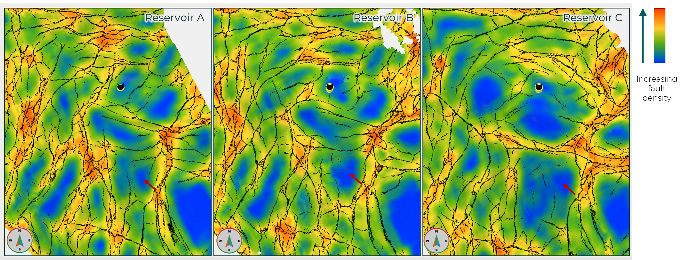 Fault density maps